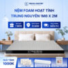 Nệm foam hoạt tính Trung Nguyên 1m6 x 2m 50