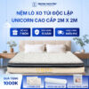 Nệm lò xo túi độc lập unicorn Trung Nguyên 2m x 2m 60