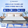 Nệm lò xo túi độc lập wind hybrid Trung Nguyên 1m4 x 2m 60
