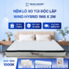 Nệm lò xo túi độc lập wind hybrid Trung Nguyên 1m8 x 2m 60