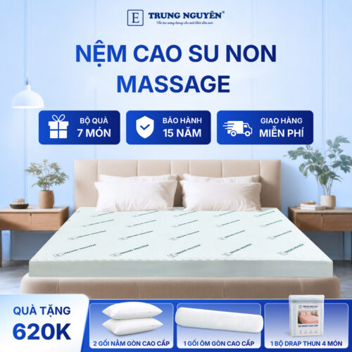 Nệm cao su non massage Trung Nguyên 1.1