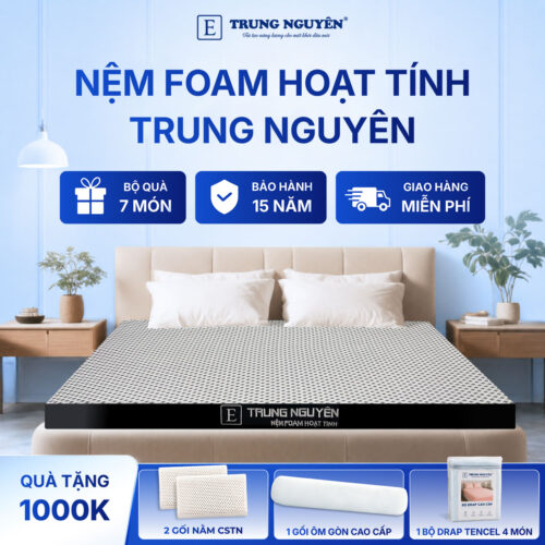 Nệm foam hoạt tính Trung Nguyên 21