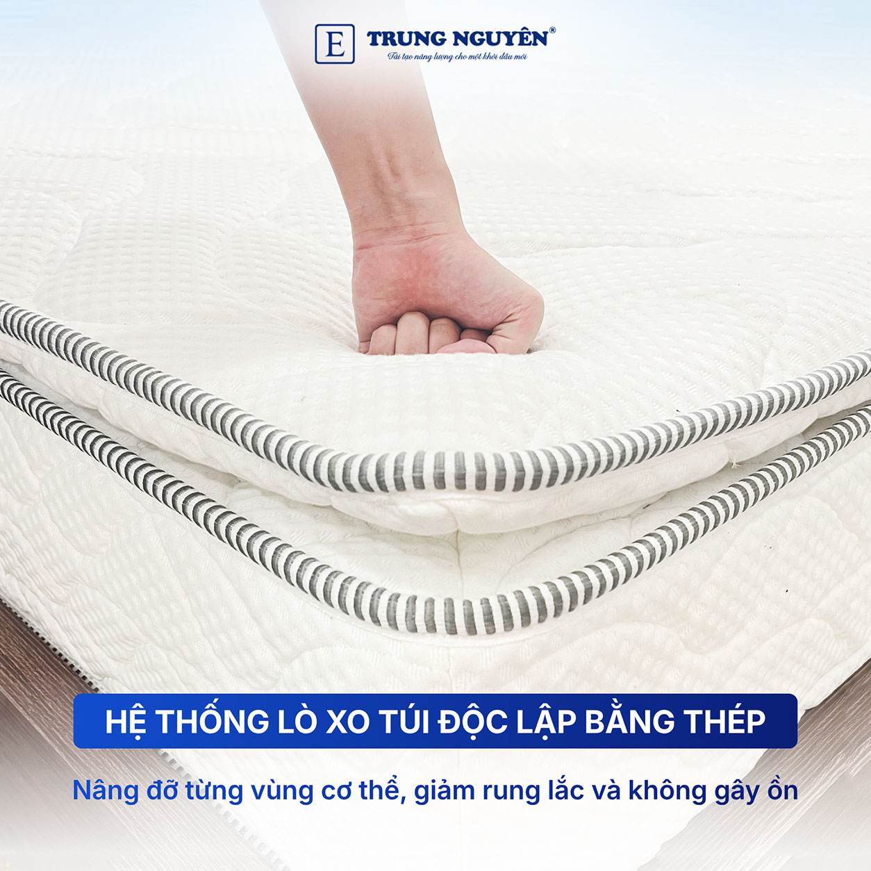 Hệ thống lò xo túi độc lập tiên tiến, hỗ trợ xương khớp tối ưu Hệ thống lò xo túi độc lập tiên tiến, hỗ trợ xương khớp tối ưu