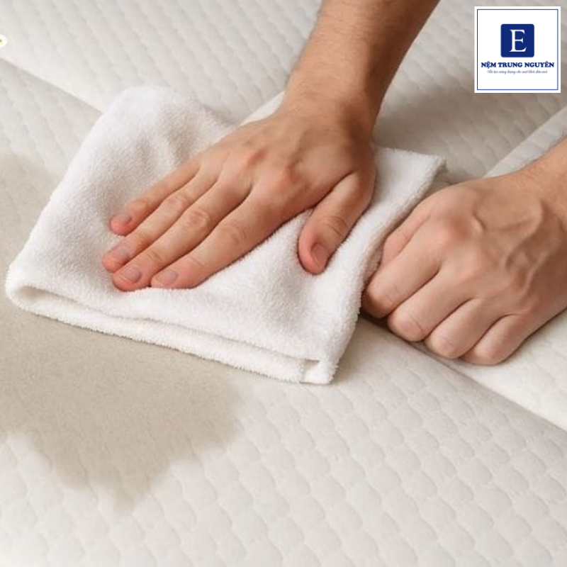 Thấm hút nước ngay lập tức khi nệm bị ướt