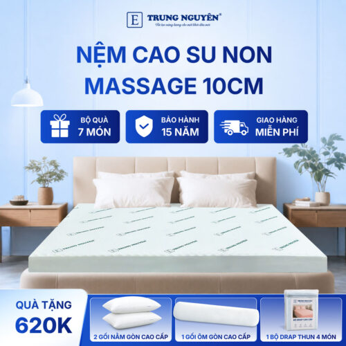 Nệm cao su non massage 10cm Trung Nguyên
