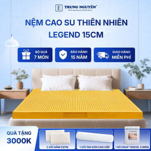 Nệm cao su thiên nhiên Trung Nguyên legend 15cm 60