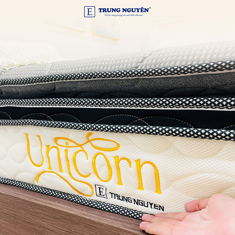 Nệm lò xo túi độc lập Unicorn Trung Nguyên
