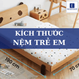 Kích thước nệm trẻ em bao nhiêu là hợp lý? Hướng dẫn chọn đúng cho từng bé
