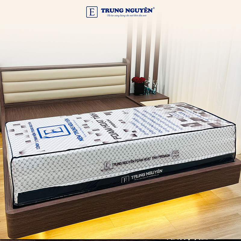 Nệm foam hoạt tính Premium Trung Nguyên gấp 3
